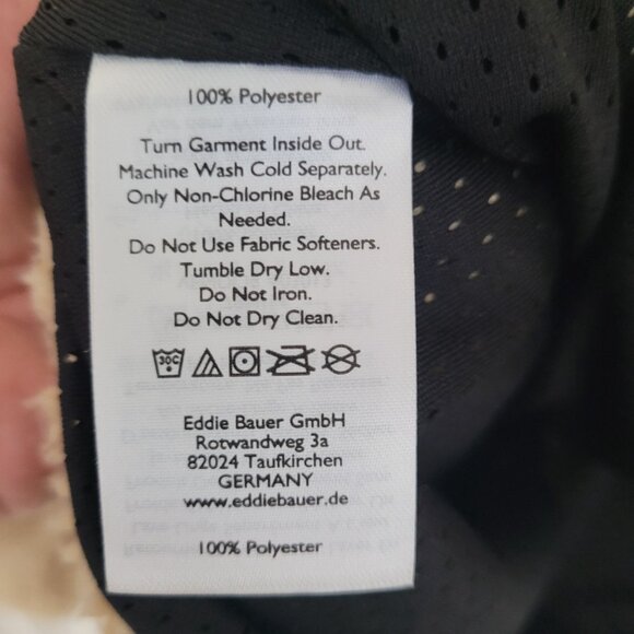 Eddie Bauer Chilali Hooded Fleece Anorak Pullover Jacket Womens Size L Oatmeal - Picture 8 of 9